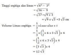 Maybe you would like to learn more about one of these? Volume Limas Dan Contoh Soal