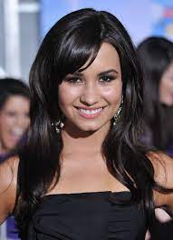 Demi lovato with black hair
