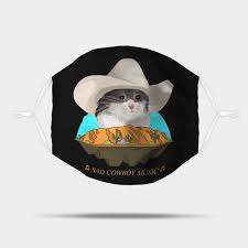 4,000+ vectors, stock photos & psd files. Sad Cat Wearing A Cowboy Hat Crying Meme Sad Cat Cowboy Hat Meme Mask Teepublic