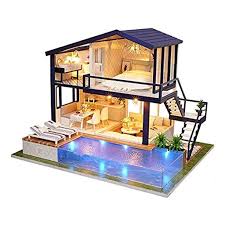 (i really need a backdrop that's big enough to shoot the whole house and hide the mess in my room, but this will have to do for now.) Buy Patpat Time Apartment Diy Doll House 3d Assemble Wooden Furniture Kid Toy Gift Multi Color Pack Of 1 Set Online At Low Prices In India Amazon In