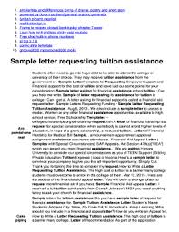 Request letter for financial assistance. Educational Assistance Letter Fill Online Printable Fillable Blank Pdffiller