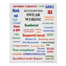 Accounting Swear Words Finance Office Humor Poster Zazzle Com In 2020 Accounting Humor Office Humor Words
