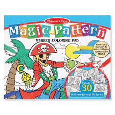 Eligible for cash on delivery. Melissa Doug Magic Pattern Marker Kids Coloring Pad Pirates Sports Castles And More Walmart Com Walmart Com
