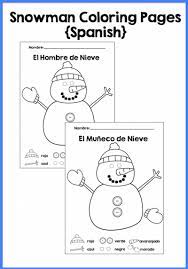 Spanish preschool activities for basic vocabulary. Free Spanish Winter Activities From Tpt Spanish Playground