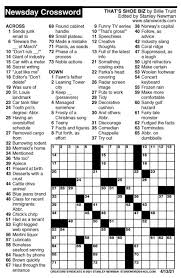 Check spelling or type a new query. Newsday Crossword Puzzle For Apr 13 2021 By Stanley Newman Creators Syndicate