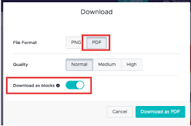 Upload the file you want to make available to your image library, then attach it to the appropriate step in your i'ble just as though it were a picture. Pdf Download Options Piktochart Knowledge Base