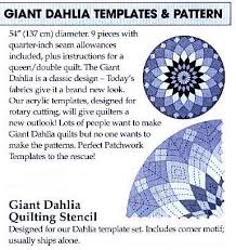 Perfect Patchwork Template Giant Dahlia Templates Pattern Set Quilt Patterns Quilt Patterns Free Quilts