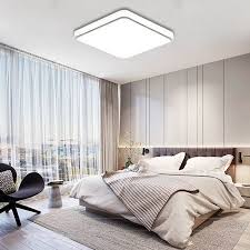 24w Led Square Flush Mount Pendant Ceiling Light Walmart Com Bedroom Design Living Room Lighting Discount Bedroom Furniture