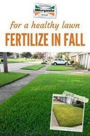 Warm Season Grasses Put Down Your Next Application Of Milorganite Fertilizer In Early October For Best Resul Fall Lawn Care Overseeding Lawn Warm Season Grass