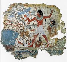 Fowling Scene From The Tomb Of Nebamun Mural Painting Fragment About 1350 Bce Ancient Egyptian Art Egypt Art Egyptian Art