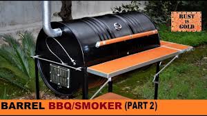 How To Build A Barrel Bbq Smoker Part 2 Youtube Barrel Bbq Bbq Barrel Smoker
