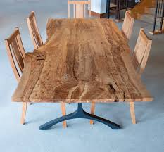 These beautiful solid top and extension tables are available in rectangular, round, square & oval shapes. Spalted Maple Live Edge Table The Joinery