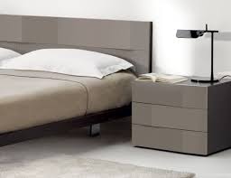 Nella Vetrina Dona Play N523 Modern Italian Grey Lacquer Bedside Table Bedroom Furniture Layout Bedside Table Design Luxury Bedside Table