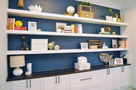 This home office for a small team was designed for productivity, collaboration, and a passion for design. How I Built Wall To Wall Floating Shelves By Myself For 200