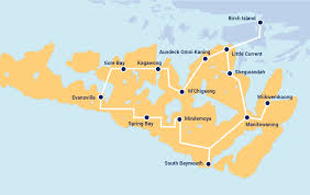 Manitoulin Service Map Ontario Northland