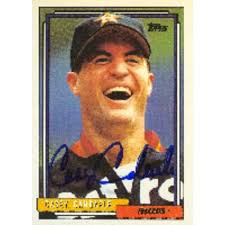 Casey Candaele Houston Astros 1992 Score Autographed Card. This item comes  with a certificate of authenticity from Autograph-Sports. Autographed