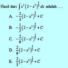 Check spelling or type a new query. Contoh Soal Integral Substitusi Dan Pembahasannya Soalfismat Com