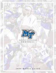2009 Middle Tennessee Football Media Guide by Middle Tennessee State  University