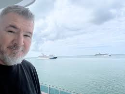 Always cool to see your next cruise ship out and about while