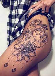 See more ideas about tattoos, body art tattoos, tattoo designs. Black Chandelier Flower Hip Tattoo Ideas Realistic Geometric Floral Rose Thigh Tat Ideas De Tatuaj Floral Thigh Tattoos Hip Thigh Tattoos Hip Tattoos Women