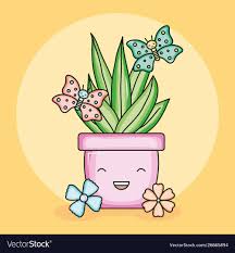 House Plant In Ceramic Pot With Butterflies Kawaii Spon Ceramic Plant H Butterflies Cerami In 2020 House Plants Plant Icon Graphic Design Portfolio Layout