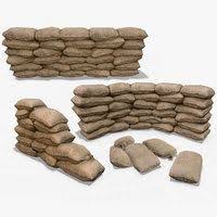 3d Model Barbed Wire Barriers In 2020 Low Poly Models Sand Bag Miniature Garden