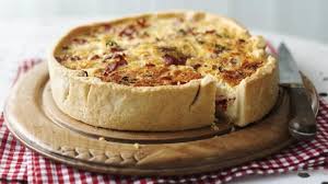 Rick Stein S Tarte Flambee With Bacon And Cheese Recipe Recipe In 2020 Quiche Lorraine Recipe Food James Martin Recipes