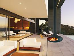 Mesh curtains are made out of metal that is netted together and placed in the front of your fireplace. Domofocus Outdoor Fireplace Domofocus Collection By Focus Creation Design Dominique Imbert