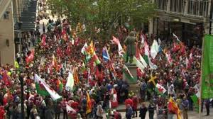Welsh Independence Rally Brings Large Crowds Out In Cardiff