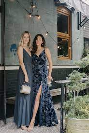 Burnt Out Velvet And Pleated Chiffon Blue Wedding Guest Dresses By Jenny Yoo Blue Wedding Guest Dresses Modern Bridesmaid Dresses Dresses