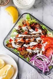 Food Cart Style Chicken Salad With White Sauce Recipe Halal Recipes White Sauce Recipes Food