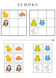 Sudoku Tres Facile Pour Enfants De 4 A 6 Ans Jeux Enfant 6 Ans Sudoku Enfant Sudoku