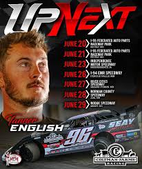 ⬆️ UP NEXT: Our Coltman Farms Racing team and driver Tanner English has a  busy stretch of World of Outlaws Late Model racing coming up. Longhorn  Chassis