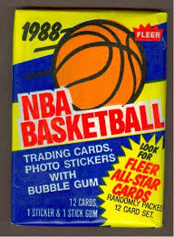 This set was issued in wax packs of 12 cards, gum and a sticker. 1988 Fleer Basketball Wax Pack From A Bbce Authenticated Box Psa 10 Jordan Bubble Gum Cards Basketball Trading Card Box