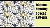 Now, when you know how to create seamless patterns in illustrator in just a few minutes, you can sell them on online marketplaces, or use in web design. How To Create Floral Seamless Pattern In Illustrator Cs6 Youtube