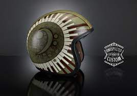 Custom Motorcycle Helmet Rhythm Soul Project Vintage Carbon Custom Motorcycle Helmet Helmet Custom Paint