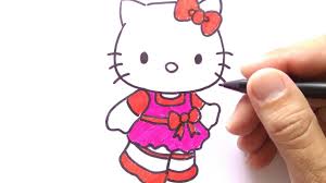 Hello kitty merupakan tokoh yang sukses memikat hati para penggemarnya dan terkenal di seluruh dunia. How To Draw Hello Kitty Cara Menggambar Hello Hitty Youtube
