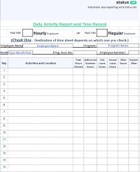 Daily Activity Report Template 4 Templates Example Templates Example Progress Report Template Report Template Daily Activities