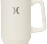 Hurley Tumbler Thermosflasche, doppelwandig, vakuumisoliert, Reisebecher  mit Griff, BPA-freie Edelstahl-Wasserflasche, auslaufsicher, für heiße und  ...