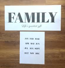 It includes the birth dates of my husband, myself, as well as our two little boys. Diy Family Birthday Calendar Girl In The Garage