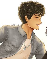 That would be my group of delinquents.” 💜💛rickriordan @readriordan . . .  Aaaah Fifth Cohort represent!! From top row, left to right are Lavinia,  Jacob and Bobby, and up front are Frank,