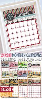 2020 Printable Calendar 2020 Desk Calendar 2020 Editable Calendar 2020 Wall Calendar Kitchen Calendar Monthl Calendar Printables Holiday Calendar Calendar