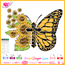 Free Free 301 Half Sunflower Half Butterfly Svg Free SVG PNG EPS DXF File