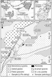 Vosges mountains, massif des vosges. Geology Of The Vosges Orogenic Root And Position In The Variscan Download Scientific Diagram