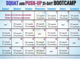 Monthly Exercise Calendar Printable Month Calendar