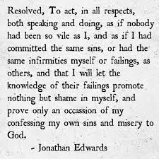  Jonathan Edwards Resolutions