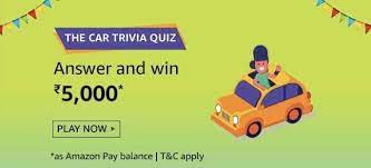 Also, see if you ca. Amazon Car Trivia Quiz Answers Today Play Win 5 000 Pay Balance