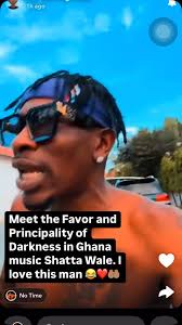 Meet the Favor and Principality of Darkness in Ghana music Shatta Wale. I  love this man 😂❤️🤲🏽 #shattawale