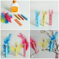 Bricolages Faciles A Faire Avec Des Epingles A Linge Oiseaux Decoratifs Pince A Linge Bricolage Facile A Faire Bricolages Pour Enfants
