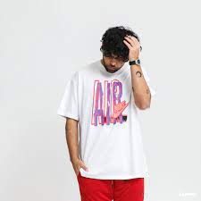 Футболка nike m nsw tee swoosh by air photo dj1407 футболка nike. T Shirt Nike M Nsw Tee Dna Air Loose Fit Weiss Dd1404 100 Queens